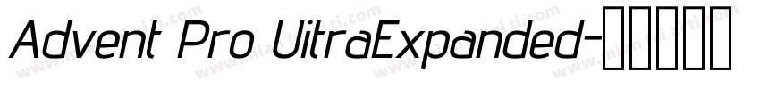 Advent Pro UitraExpanded字体转换
